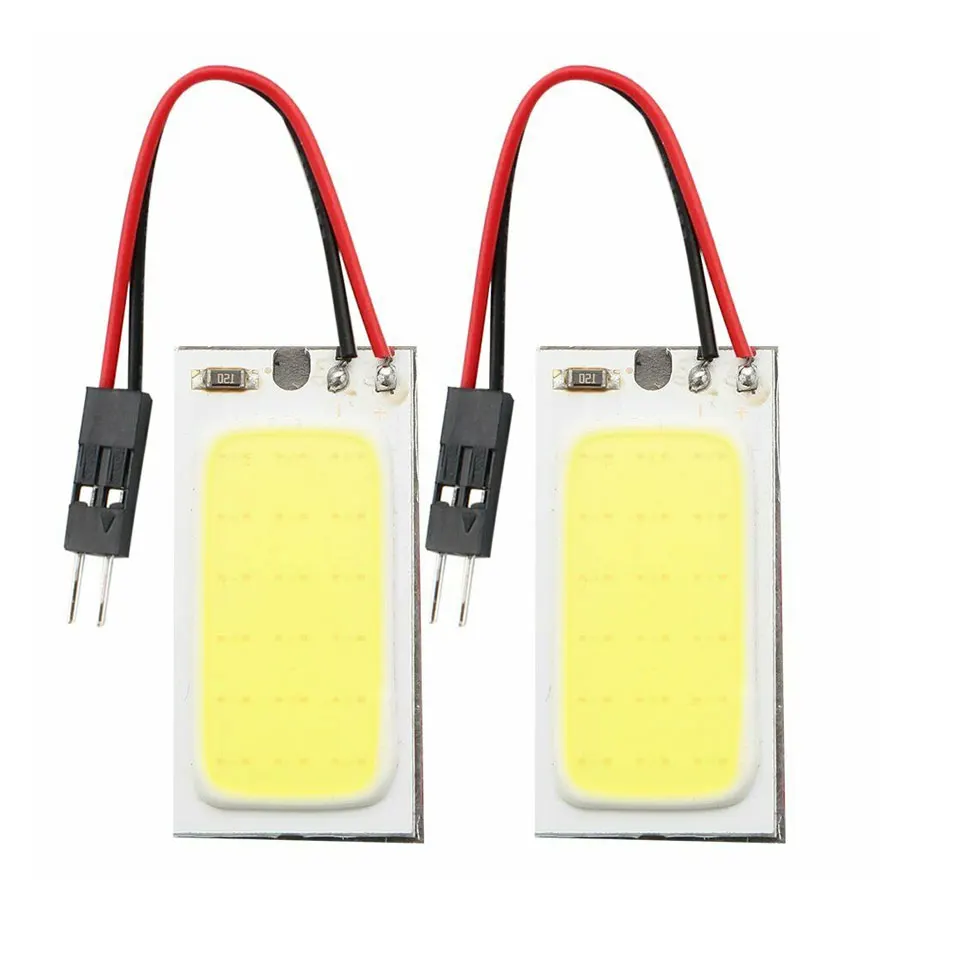 Светодиодный купольный светильник для чтения Карта Лампа T10 COB 16 24 36 48SMD Festoon Dome BA9S 3