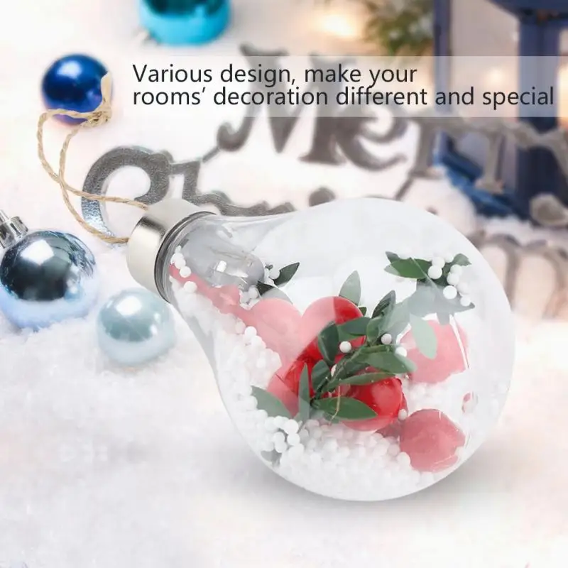 Navidad рождественское освещение luces led Decoracion пеньковая веревка Подвесная лампа шар