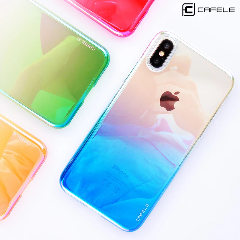 CAFELE Оригинальный чехол для телефона iPhone X 10 s роскошный зеркальный бликовый