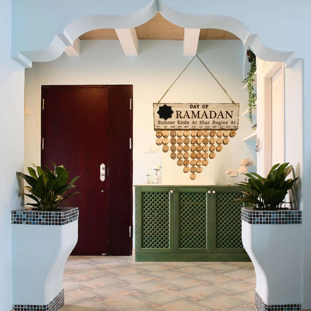 ИД деревянный кулон Мубарак Декор для дома украшения на Рамадан Висячие Подвески