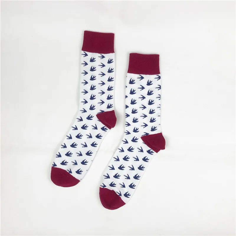 

Colour men crew cotton happy socks british style argyle dot striped pattern harajuku designer brand fashion novelty art funny