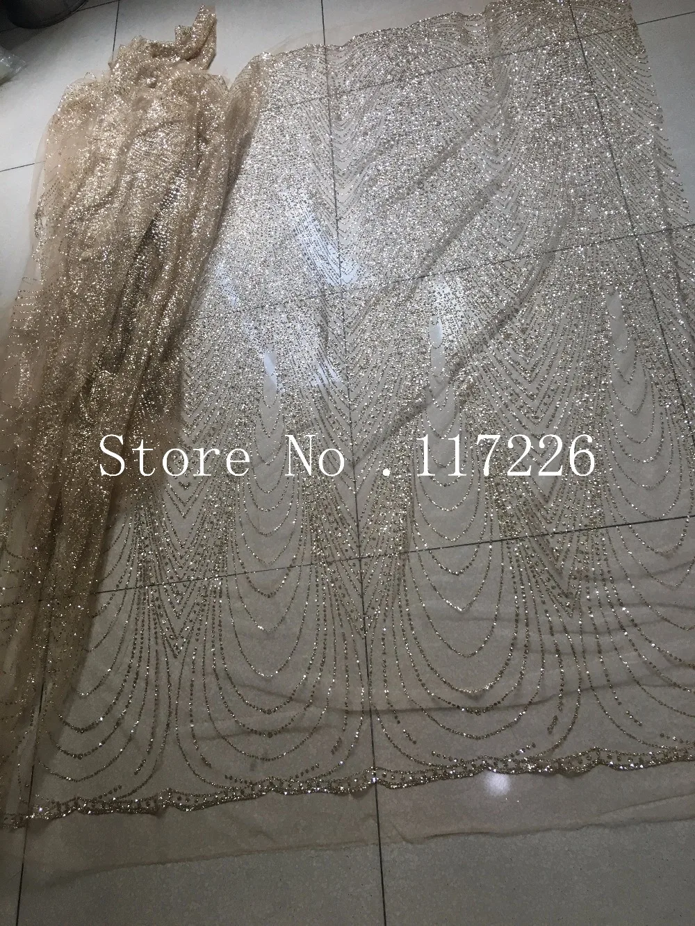 Красивая блестящая вышивка африканская нигерийская гипюровая кружевная ткань с