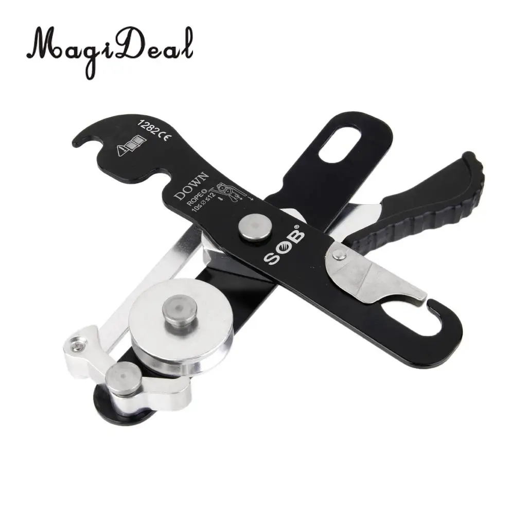 MagiDeal Professional Rock Climbing Handle control Abseiling спуск вниз стоп самозапирающее устройство вниз протектор инструмент