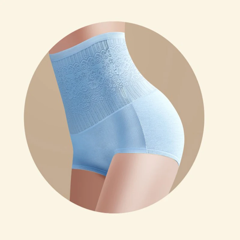Light blue Женские шорты для фитнеса и йоги с высокой талией, сексуальные трусики для похудения, сексуальные шорты для подтягивания бедер, коррекции фигуры, трусы большого размера - Цвет: Light blue