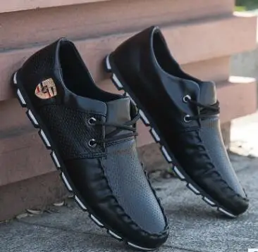 Новые летние туфли 2018 повседневные мужские с горохом Корейская версия модных