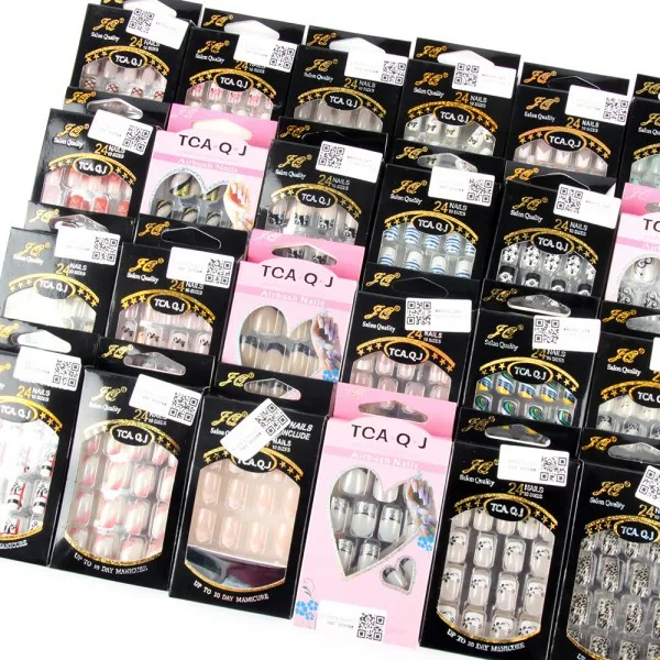 Новое поступление 25 моделей Модные Акриловые дизайнерские накладные ногти