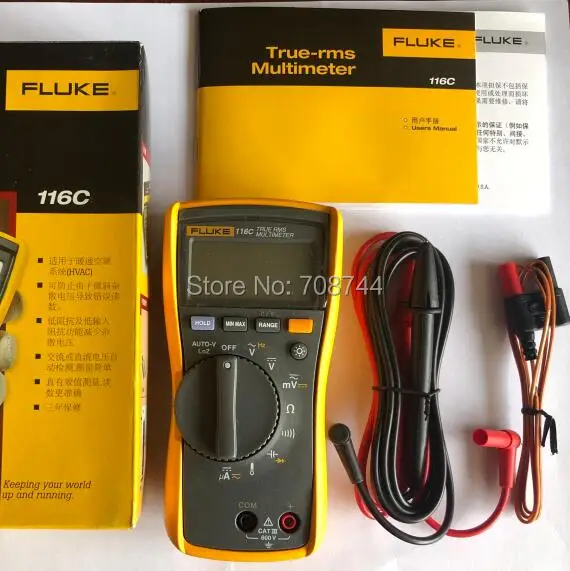 Мультиметр Fluke 116C температурные микроамперы HVAC прямые продажи с завода |