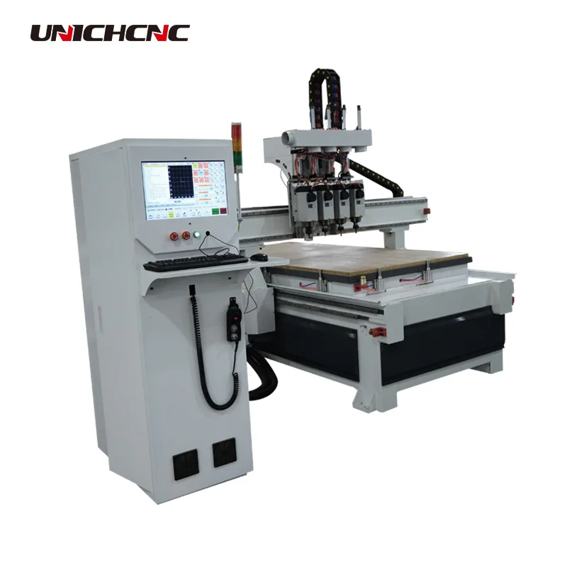 Jinan Unichcnc CNC 4 осевой деревообрабатывающий фрезерный станок|Фрезы по дереву| |