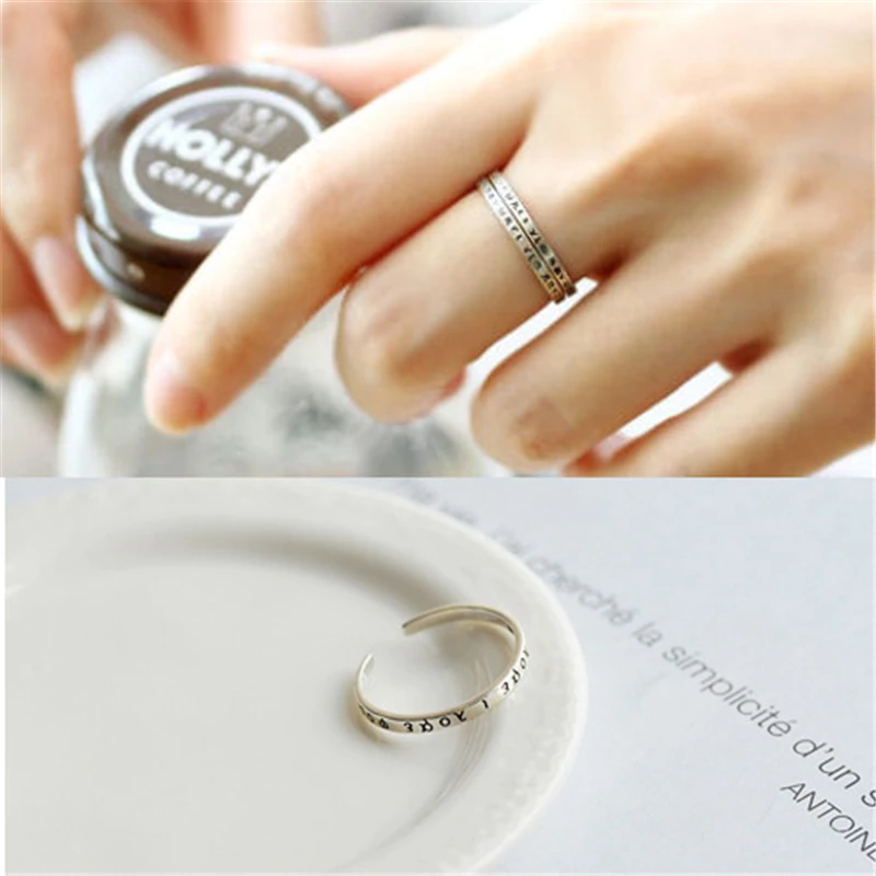 Высококачественный панк греческие буквы санскрит винтажные Регулируемые кольца