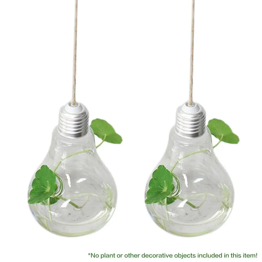 2 шт./компл. подвесная стеклянная ваза плантатор форма лампы сочный водный грунт