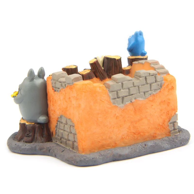 Мини-забор с изображением дракона кота сочные растения цветочный горшок смола