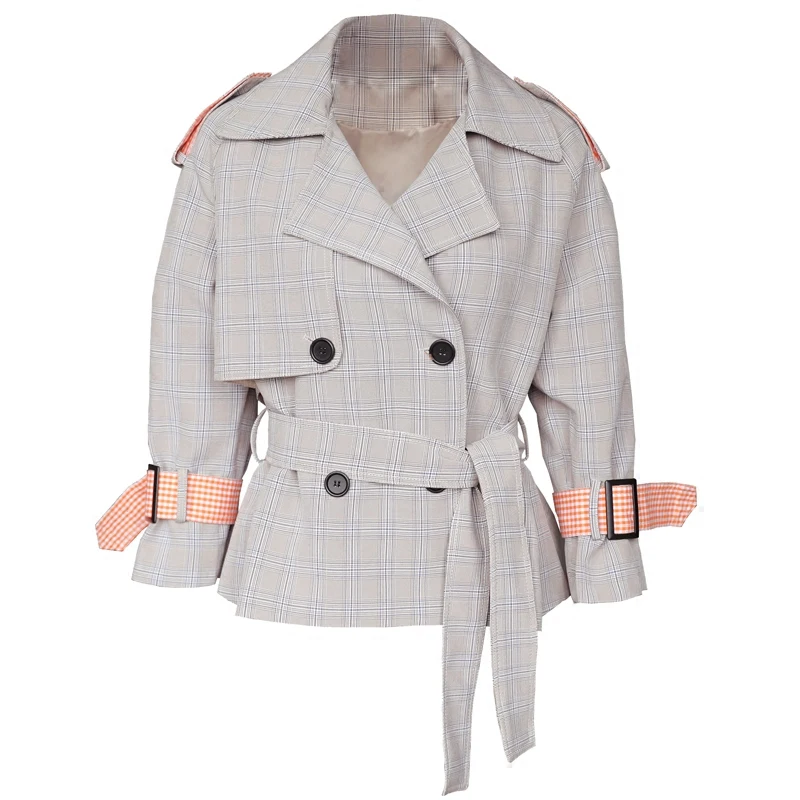 Женская ветровка новинка весны 2018 модный Тренч для студентов с зауженной талией