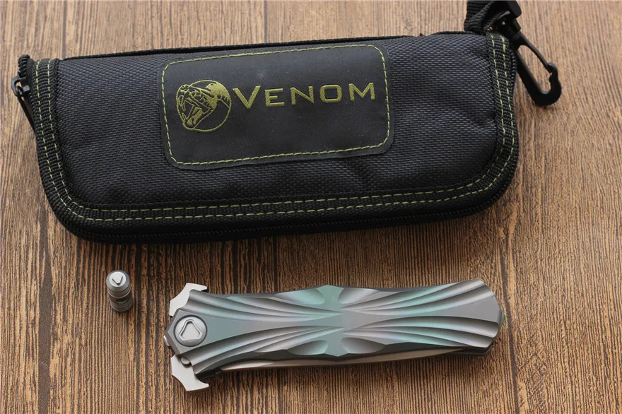 VENOM T Складной нож M390 титановый плавник походный охотничий тактический