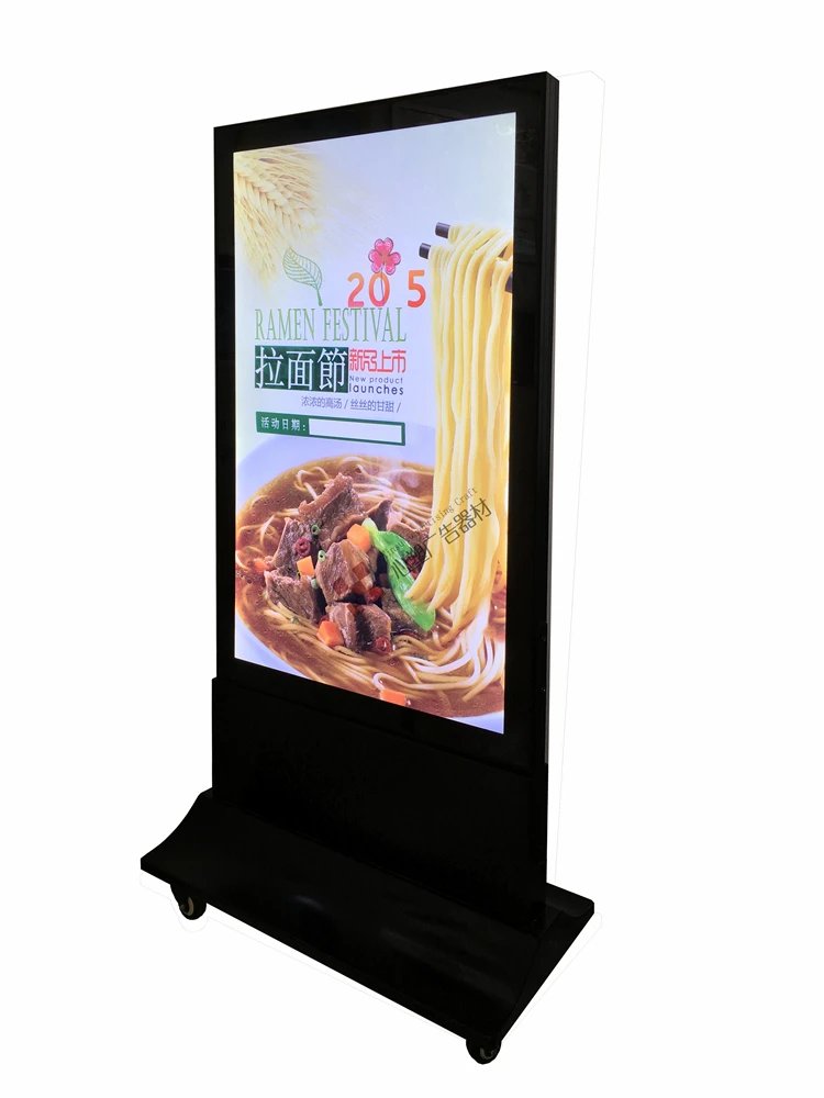 Открытый свободно стоящий светодиодный ресторанный меню тонкий светильник вой