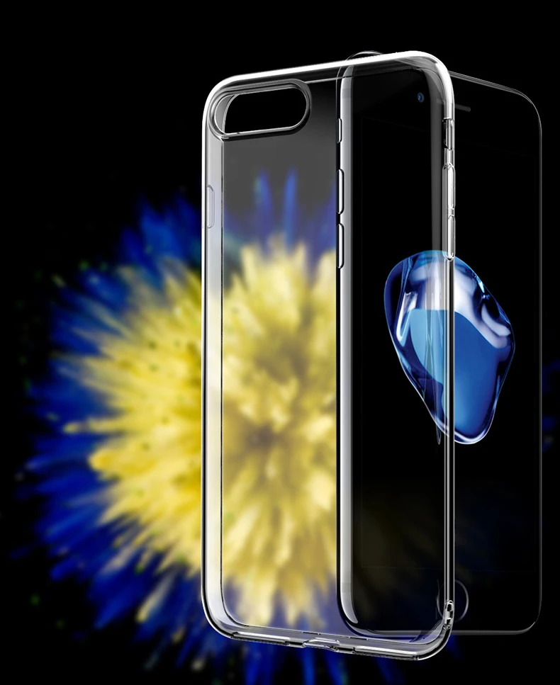 Ультратонкий чехол для телефона из ТПУ для iPhone 4, 4S, 5, 5S, SE, 6, 6 S, 7, 8 plus, X, XS, XR, 11 Pro Max, прозрачный мягкий бесцветный Тонкий чехол
