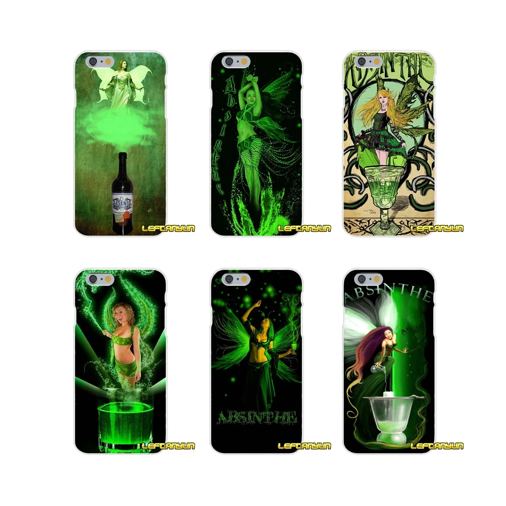 Absinthe Green Fairy drink аксессуары для телефона Чехлы iPhone X 4 4S 5 5S 5C SE 6 6S 7 8