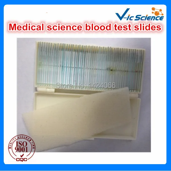 

Medical science blood test slides