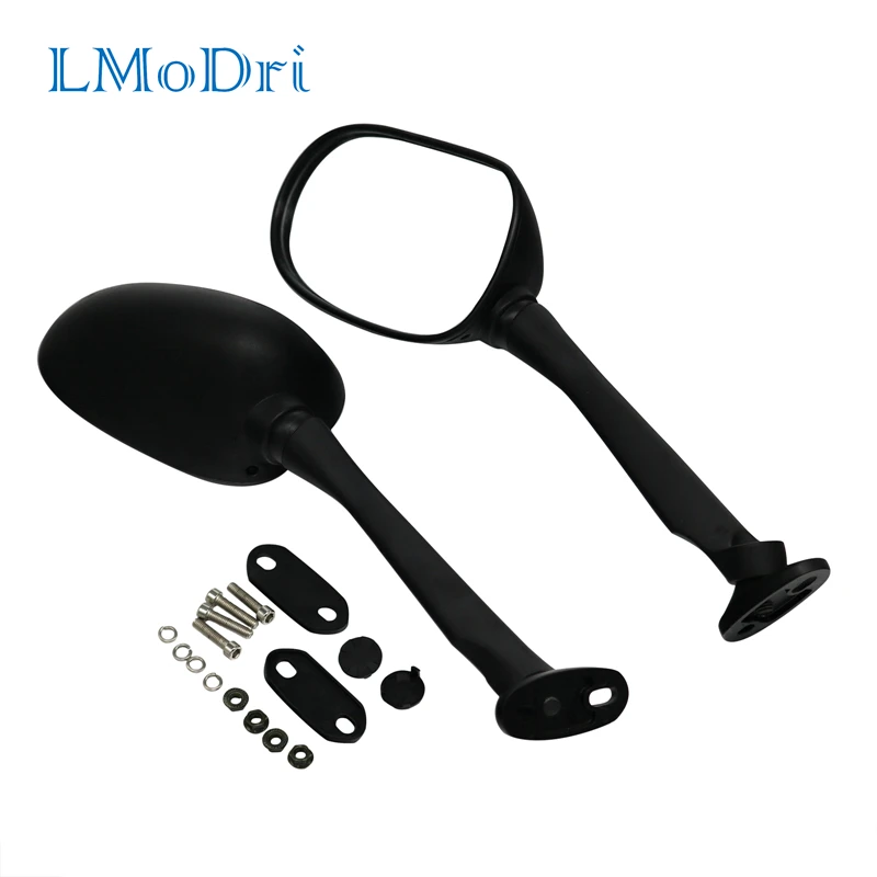 

LMoDri Motorcycle Rear View Mirror Racing Motorbike Sport Bike ATV Back Side Mirrors For Kawasaki Honda Harley Yamaha Long Rod