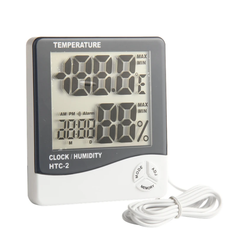 Цифровой термометр с гигрометром электронный ЖК-дисплей будильник Погодная