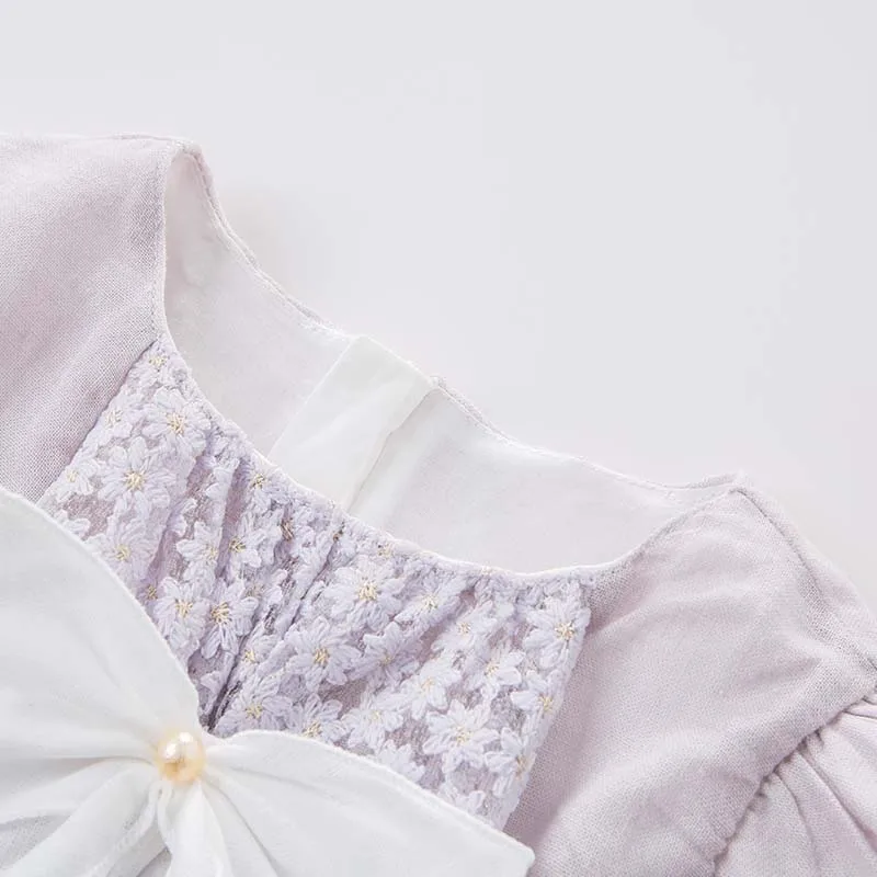 Dave bella/платья принцессы с большим бантом для девочек детские летние вечерние