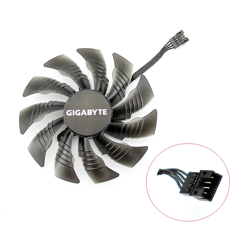 Fan 1 Охлаждающий вентилятор для видеокарты Gigabyte GTX1060 GTX1070 GTX1080 GTX1080TI AORUS - Цвет лезвия: Fan 1