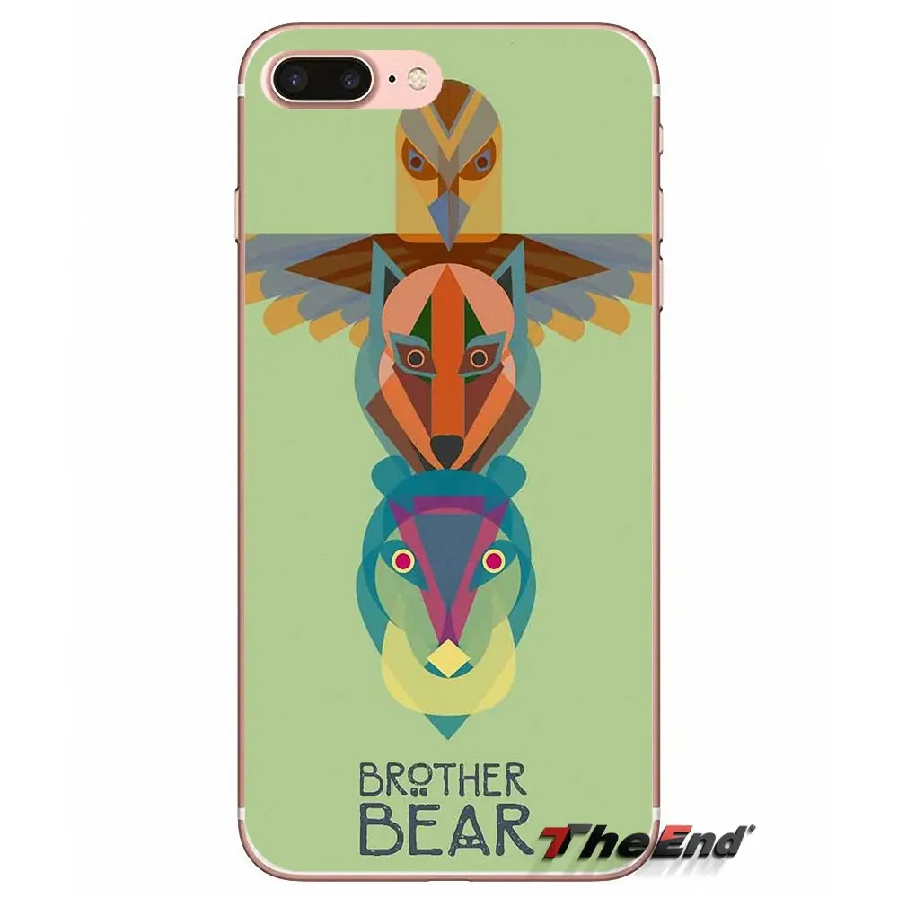 Мягкий чехол для Huawei G7 G8 Ascend P7 P8 P9 Lite Honor 4C 5X 5C 6X Mate 7 8 9 Y3 Y5 Y6 II Pro Pretty и Cute Brother Bear Art |