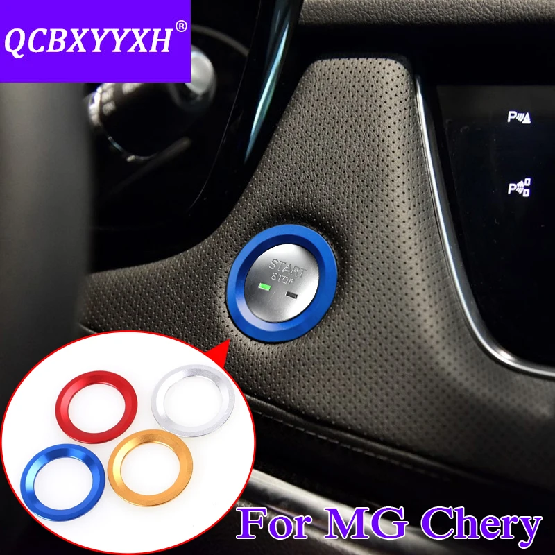 QCBXYYXH для MG GS MG6 Chery Tiggo 5 7 Стайлинг автомобиля алюминиевый переключатель зажигания