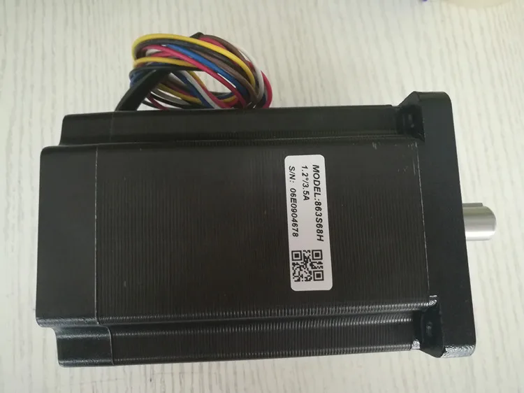 Шаговый двигатель Leadshine 863S68H NEMA 34 с 6.8N.m(963 oz-in) удерживающий крутящий момент 3 драйвер для шагового двигателя 6 проводов Вал Размер 14 мм