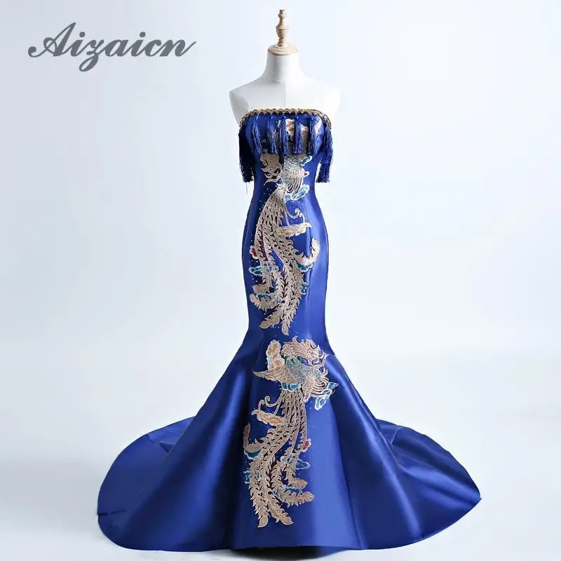 Милое Элегантное свадебное платье в китайском стиле аппликация для вечернего