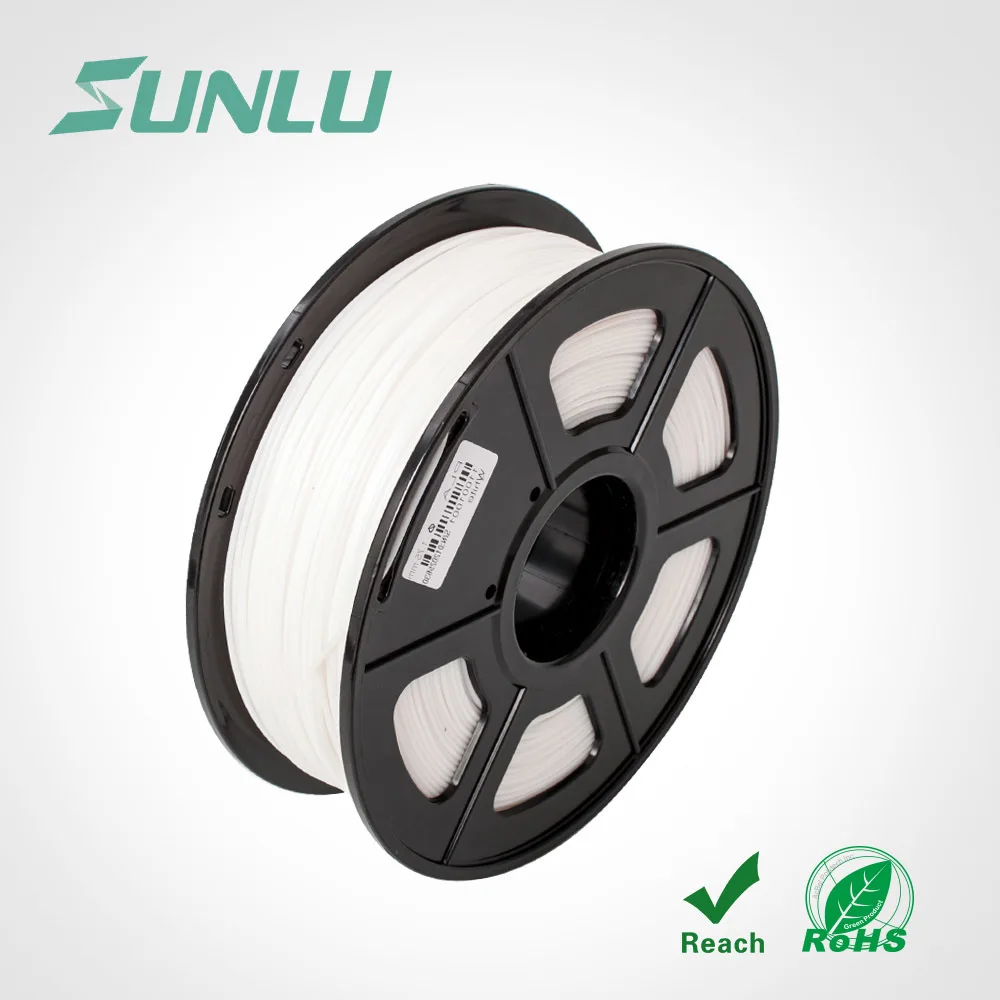 ABS-WHITE SUNLU 3d Принтер Нити ABS 1 кг 2,2 фунтов 3d печать нити для 3d принтера s и 3D ручки для детей рисование подарок печать - Цвет: ABS-WHITE