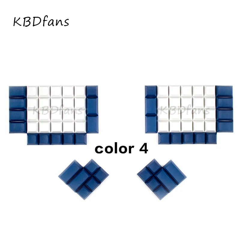 Ergodox pbt keycaps белый dsa пустые для ergodox Механическая игровая клавиатура profile|blank keycaps|pbt