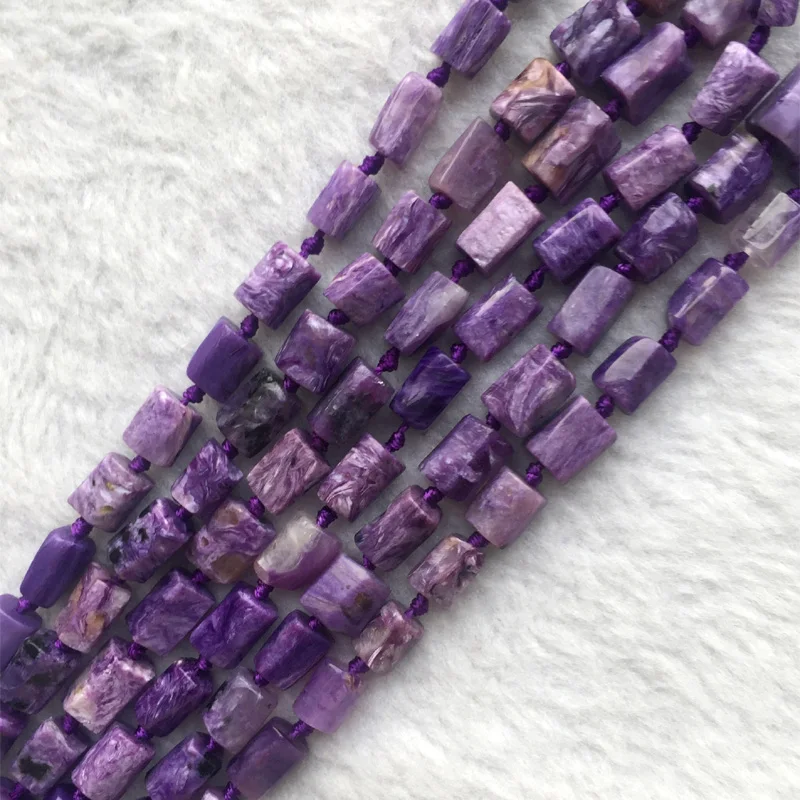 Натуральные настоящие черные фиолетовые бусины Charoite Nugget свободная форма Гладкие