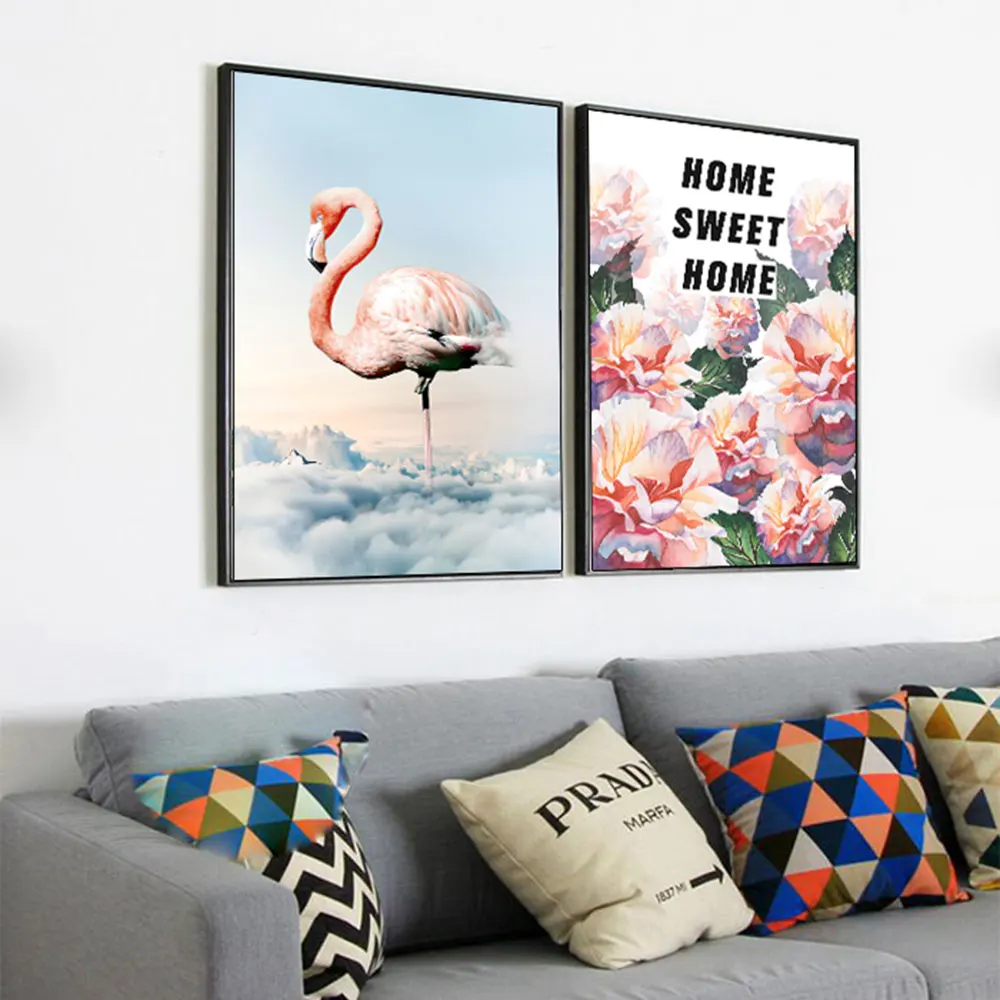 Картина на холсте цветок Постер в скандинавском стиле домашний декор рисунок