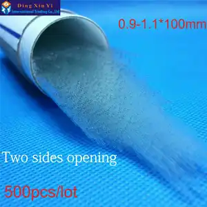 500 шт.лот 0,9-1,1*100 мм лабораторные измерения температуры плавления капиллярных волокон с двусторонним отверстием