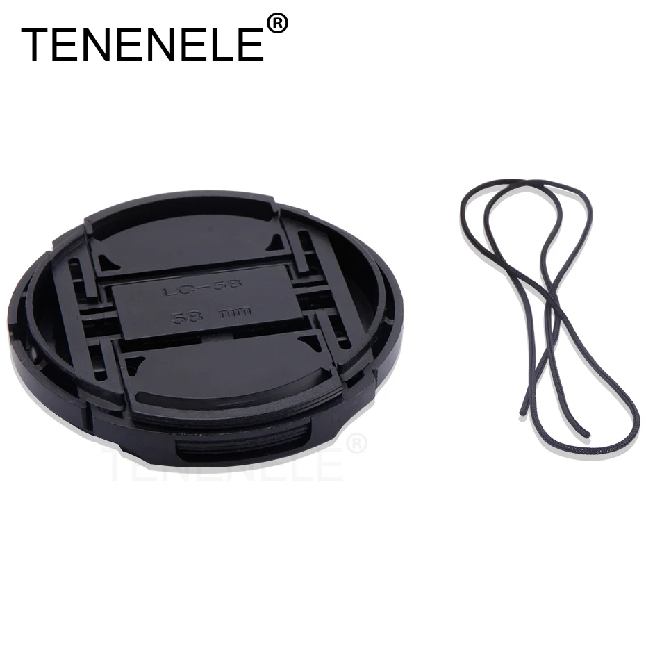 Крышка объектива камеры TENENELE 40 5 49 52 58 62 72 77 82 мм Защитная крышка для Nikon Sony Fuji Canon EOS