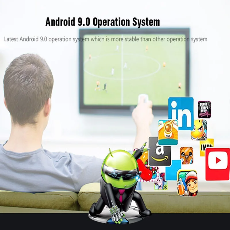 EACHLINK H6 Max Android 9,0 tv Box Allwinner H6 2,4G 5,8G WiFi телеприставка 100 Мбит/с Bluetooth 4,1 Поддержка 6K H.265 медиаплеер