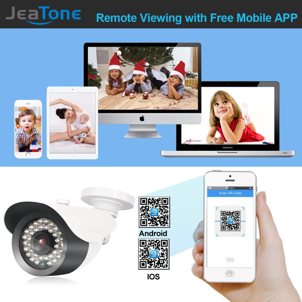 JeaTone безопасности CMOS POE IP Проводная металлическая камера Bullet 1080P 2MP HD камера водонепроницаемая камера наружного наблюдения камера ночного видения