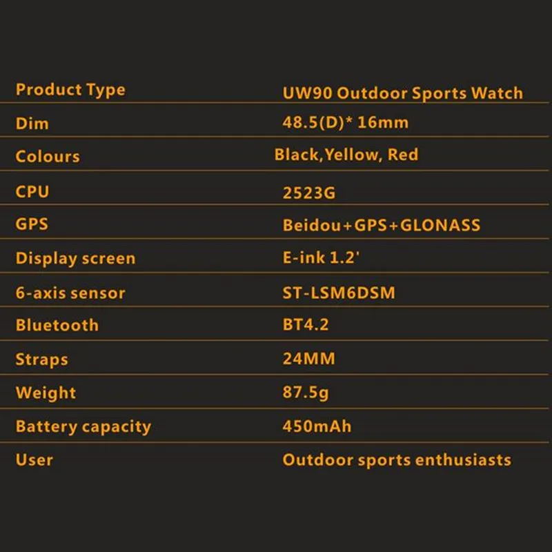 W90 gps Спорт на открытом воздухе умные наручные часы с Bluetooth пульсометр шагомер термометр альтиметр компас барометр Смарт часы мужские