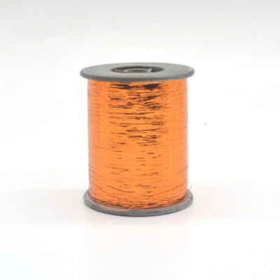 Orange 607 Новинка 28C плоская проволока 8000 м/рулон DMC металлическая вышивка крючком нитки Вязание Пряжа нитки для вышивки крестом Швейные принадлежности diy - Цвет: Orange 607