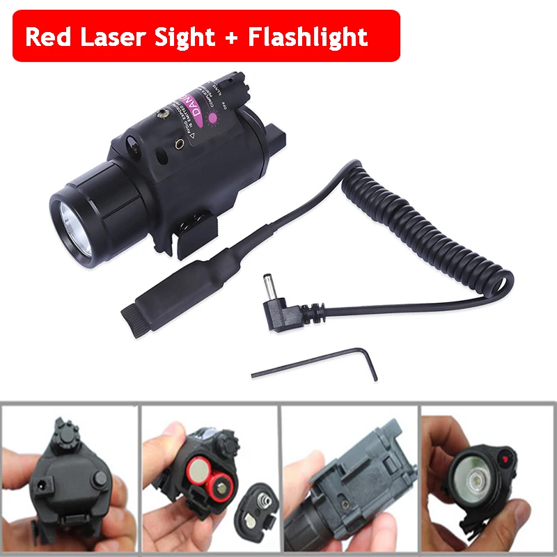 20 мм рельсовая винтовка пистолет стрельба Красная точка лазерный прицел