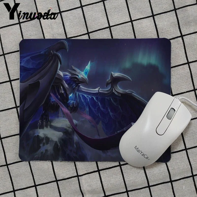 No Lock Edge25x29cm Yinuoda анивия Лига Легенд резиновая мышь прочный Настольный игровой коврик для мыши Противоскользящий ноутбук ПК коврик для мышки с аниме - Цвет: No Lock Edge25x29cm