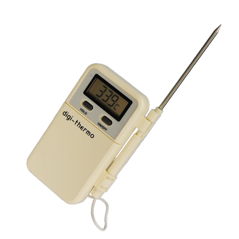 Memory Alarm Function Kitchen Thermometer with Long Metal Pin | Дом и сад