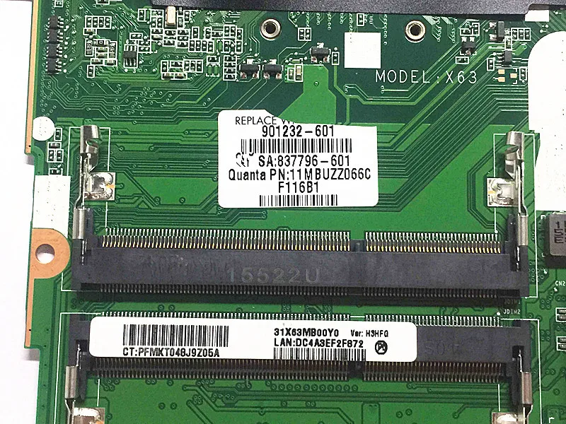 Для HP ProBook 450 G3 Материнская плата ноутбука 830931-601 830931-501 901232-601 830931-001 аккумулятор