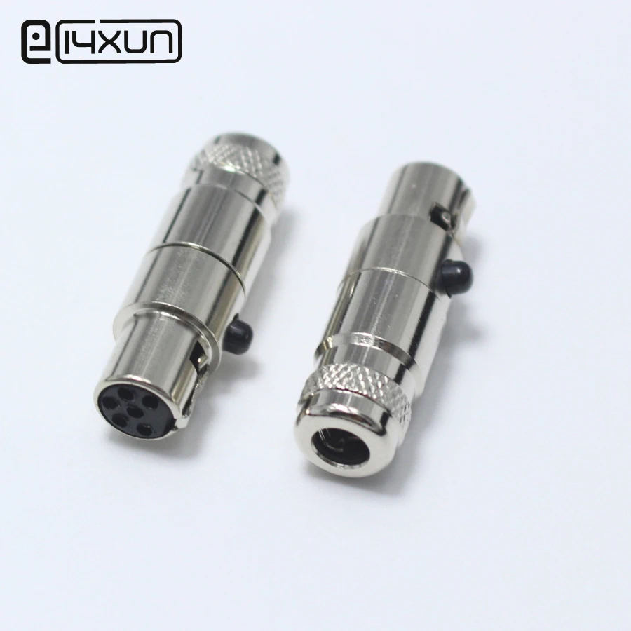 1 шт. Mini XLR 6 контактный гнездовой разъем маленький P аудиоразъем металлический