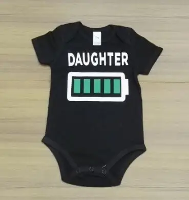 Daughter Romper Летняя одежда для семьи дочь мамы и сына футболка Батарея для матери и ребенка подходящая друг к другу одежда короткий рукав одежда для мамы, дочки, сына - Цвет: Daughter Romper