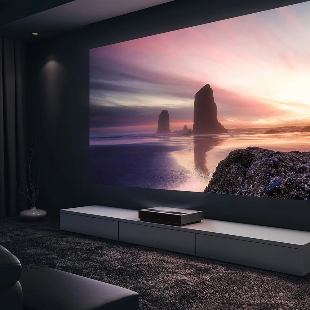 Xiaomi fengmi 4K лазерный проектор ТВ домашний кинотеатр ALPD 3,0 лазерный проектор 1700Ansi люмен 3D проектор 4k 3840x2160 dpi видео