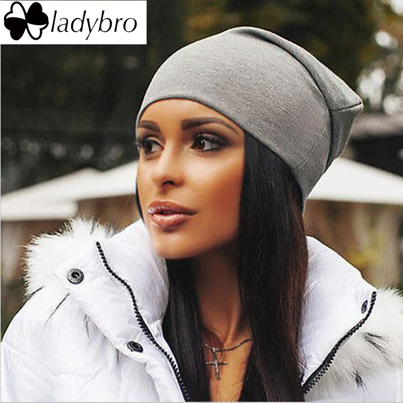 Женская шапка Ladybro Стандартная однотонные повседневные женские шапочки