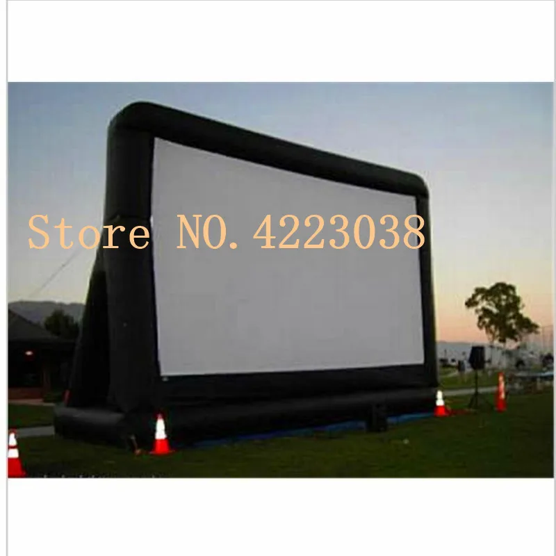 Бесплатная доставка надувной наружный и внутренний кинотеатр 6 м * 4 проектор с