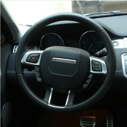 Хромированная кнопка на рулевое колесо автомобиля наклейка Обложка рамы отделка