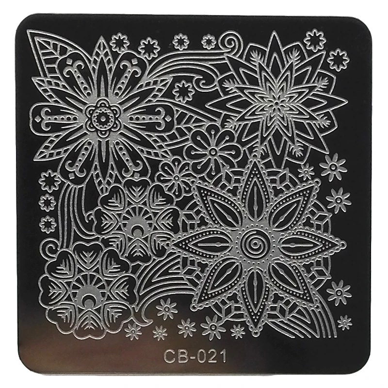 Новое поступление 1 шт. 6 см модные пластины для стемпинга ногтей из нержавеющей